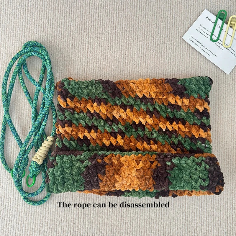 greencoffee Color Handmade Cat Ear Crochet Beanie – Colorful Warm Hat